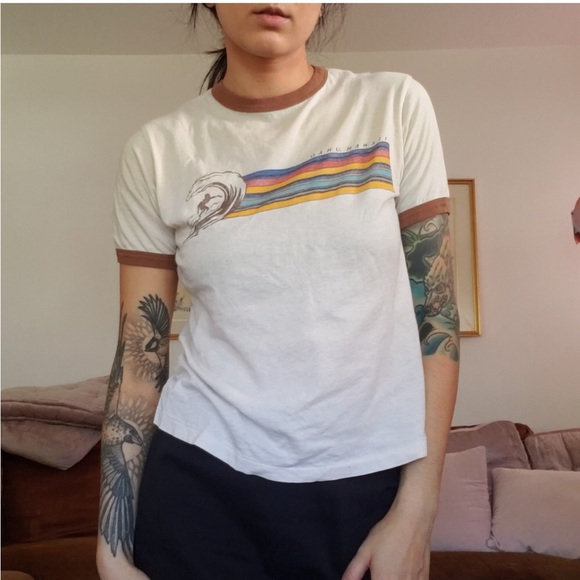 Re/Done Hawaii Ringer Tee - Picture 2 of 4